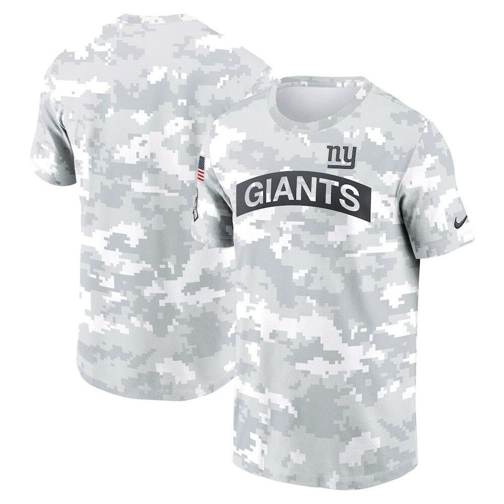 Nike Men XL New York Giants Salute To Service Arctic Camo Dri-FIT Shirt